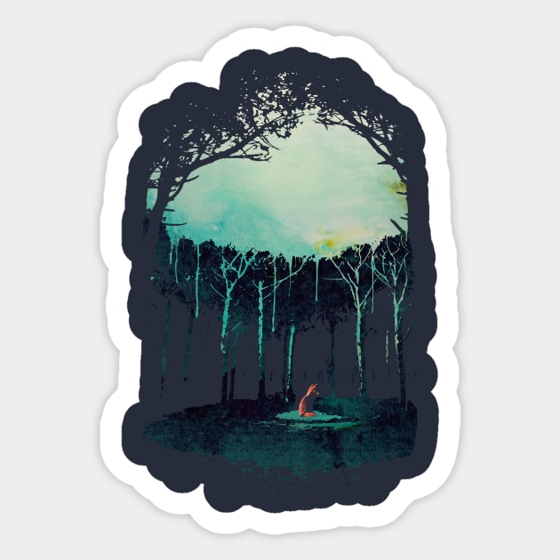 Deep In The Forest Sticker by astronaut